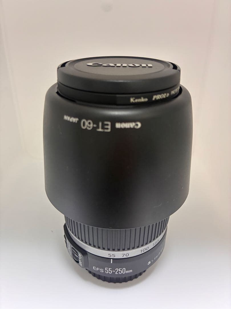 美品Canon EF-S 55-250mm f/4-5.6 フィルター・フード付