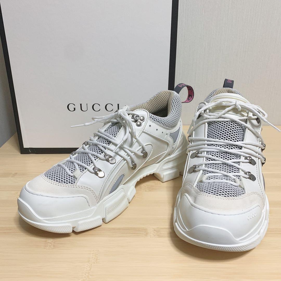 新品】GUCCI フラッシュトレック スニーカー ダッド ホワイト 29cm