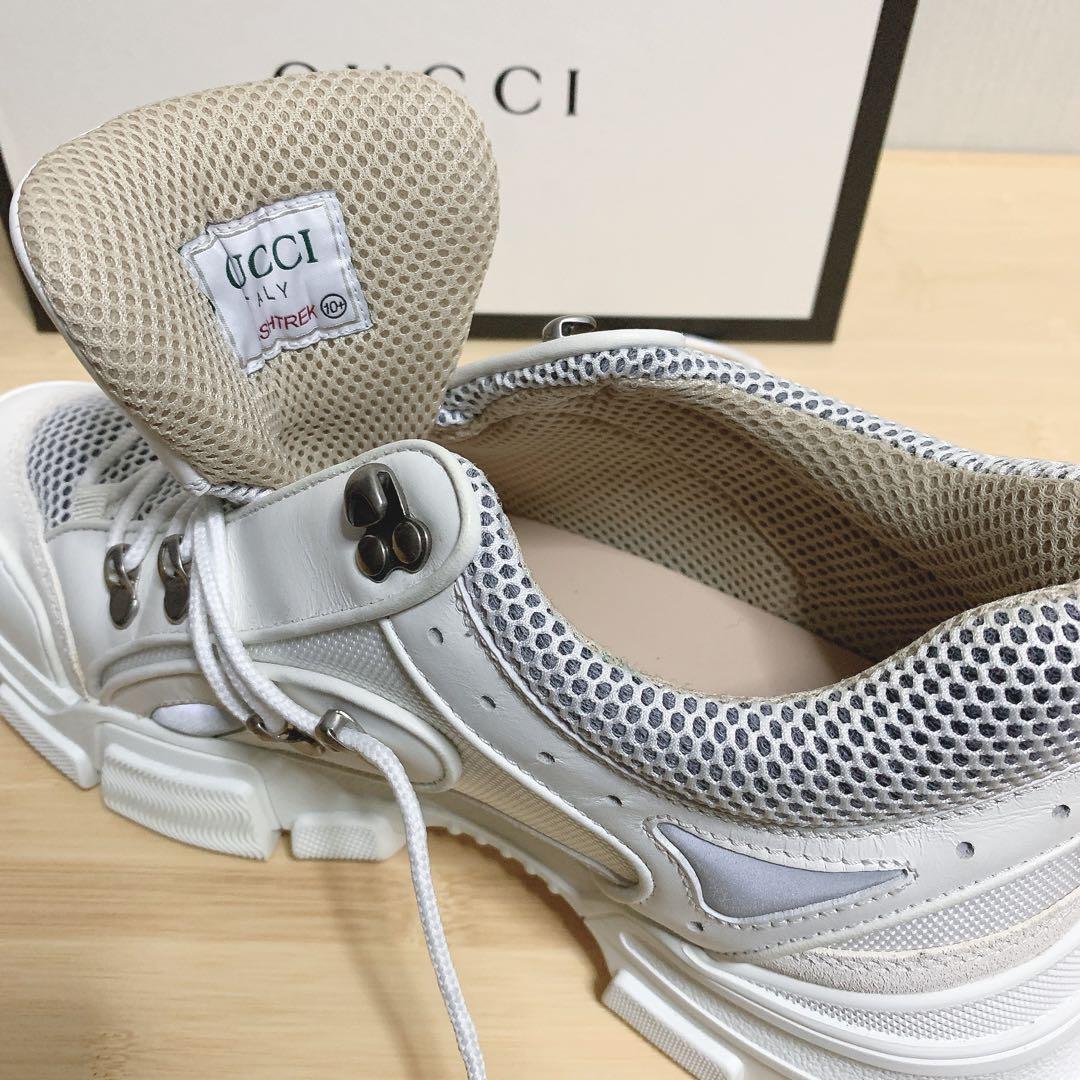 新品】GUCCI フラッシュトレック スニーカー ダッド ホワイト 29cm