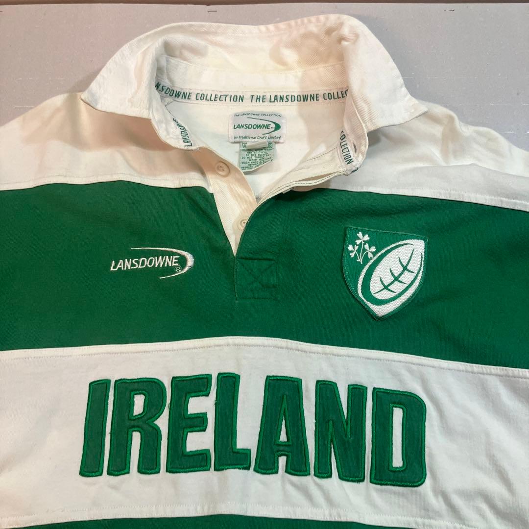 ラグビー アイルランド代表 ジャージ ラガーシャツ 長袖 L - メルカリ