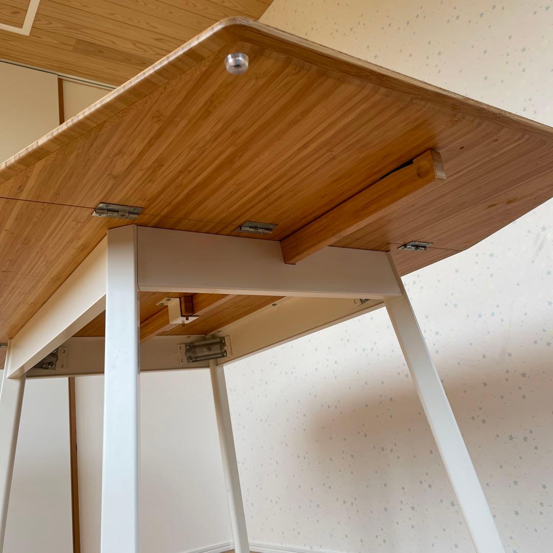 IKEAドロップリーフテーブル, 竹/ホワイト - メルカリ