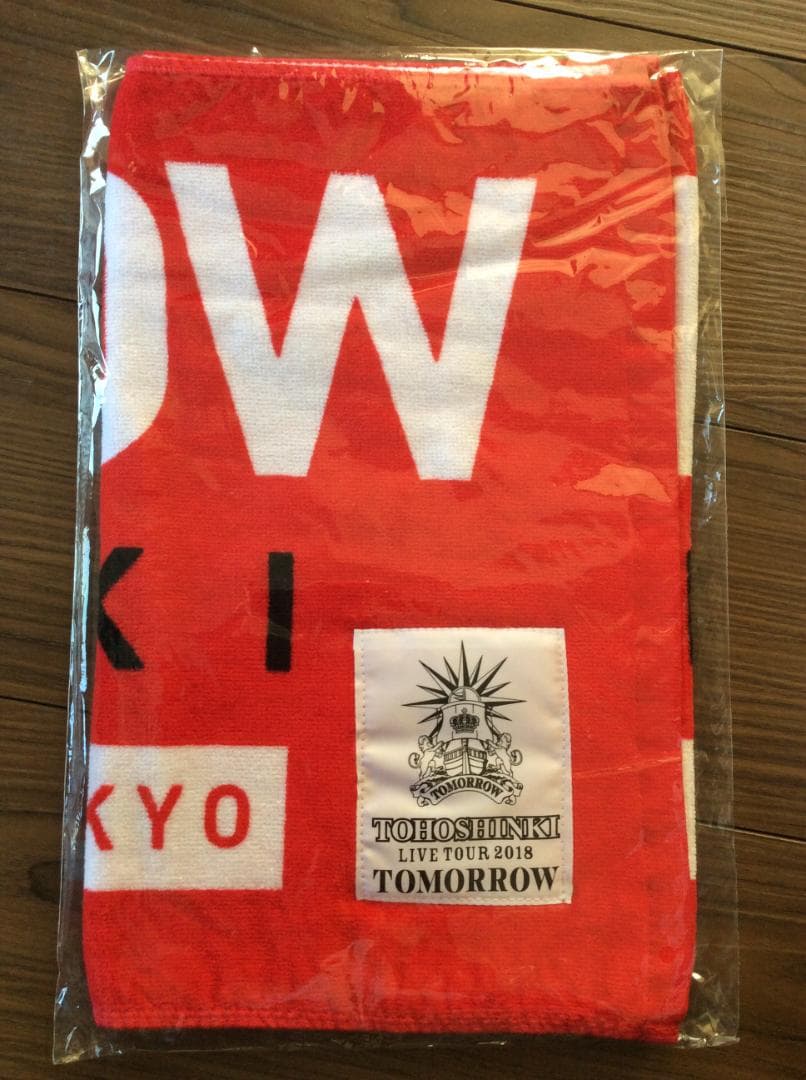 ＜東方神起＞～TOMORROW 2018～ 会場限定フェイスタオル 赤・黒各2枚