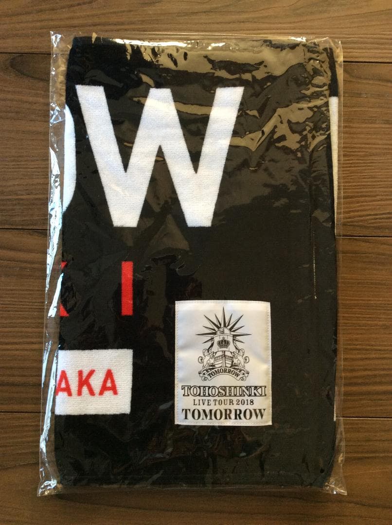 ＜東方神起＞～TOMORROW 2018～ 会場限定フェイスタオル 赤・黒各2枚