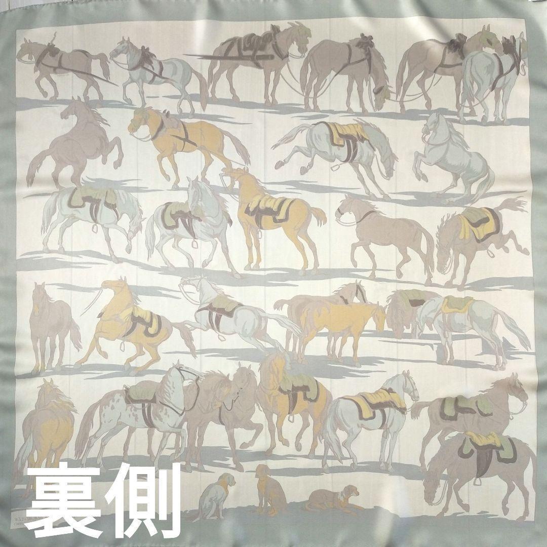 ☘️極美品☘️ エルメス ファンデル・ミューレンの馬 スカーフ カレ90