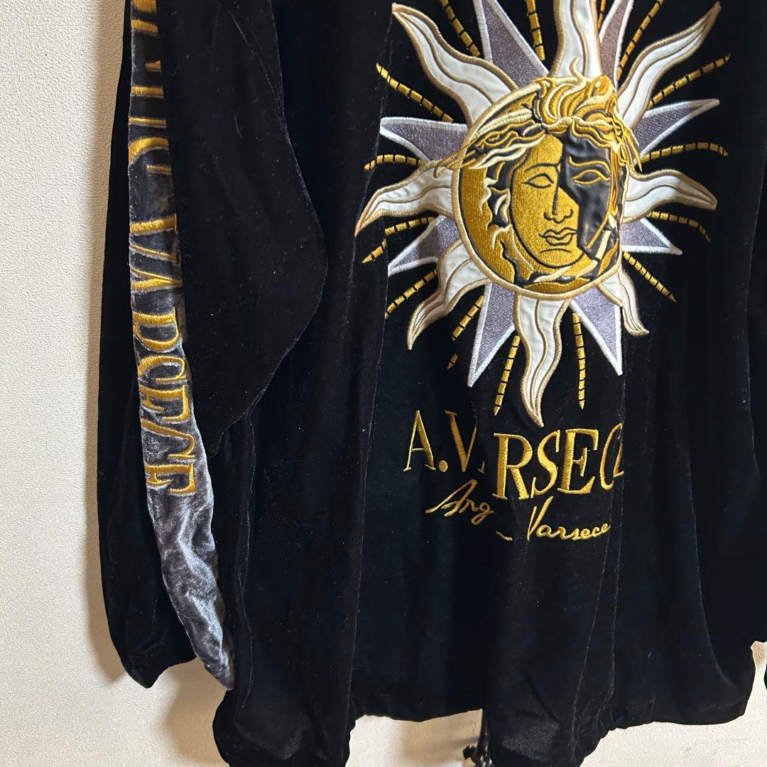 VERSACE ヴェルサーチ ベロア セットアップ パーカー パンツ - メルカリ