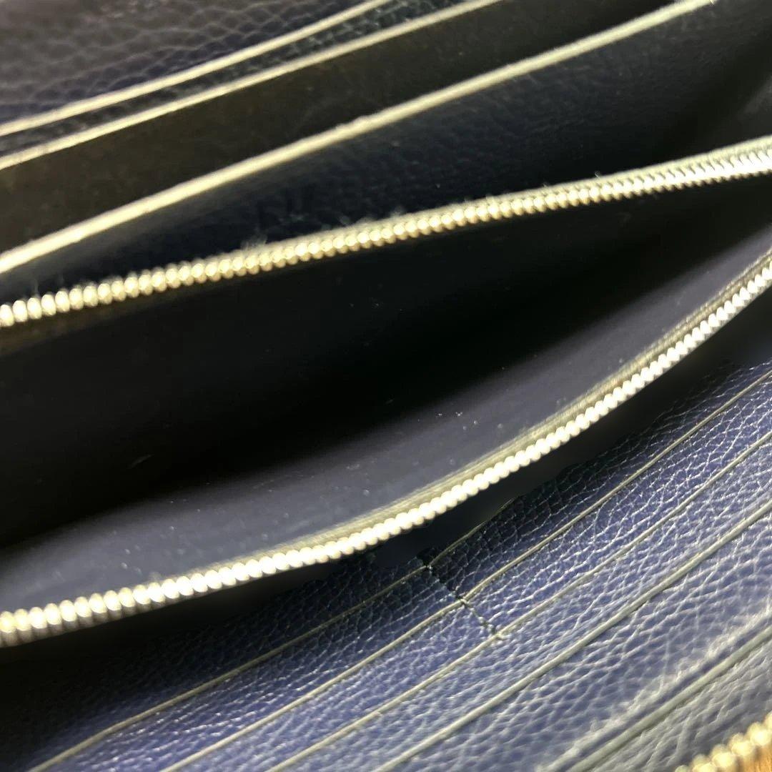 dunhill ダンヒル ボストンブルドッグ オーガナイザー 財布 紺色