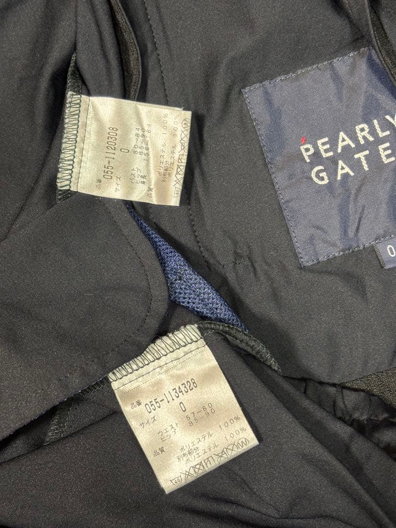 美品）パーリーゲイツ 、高機能TEXBRID素材、セットアップ、黒色