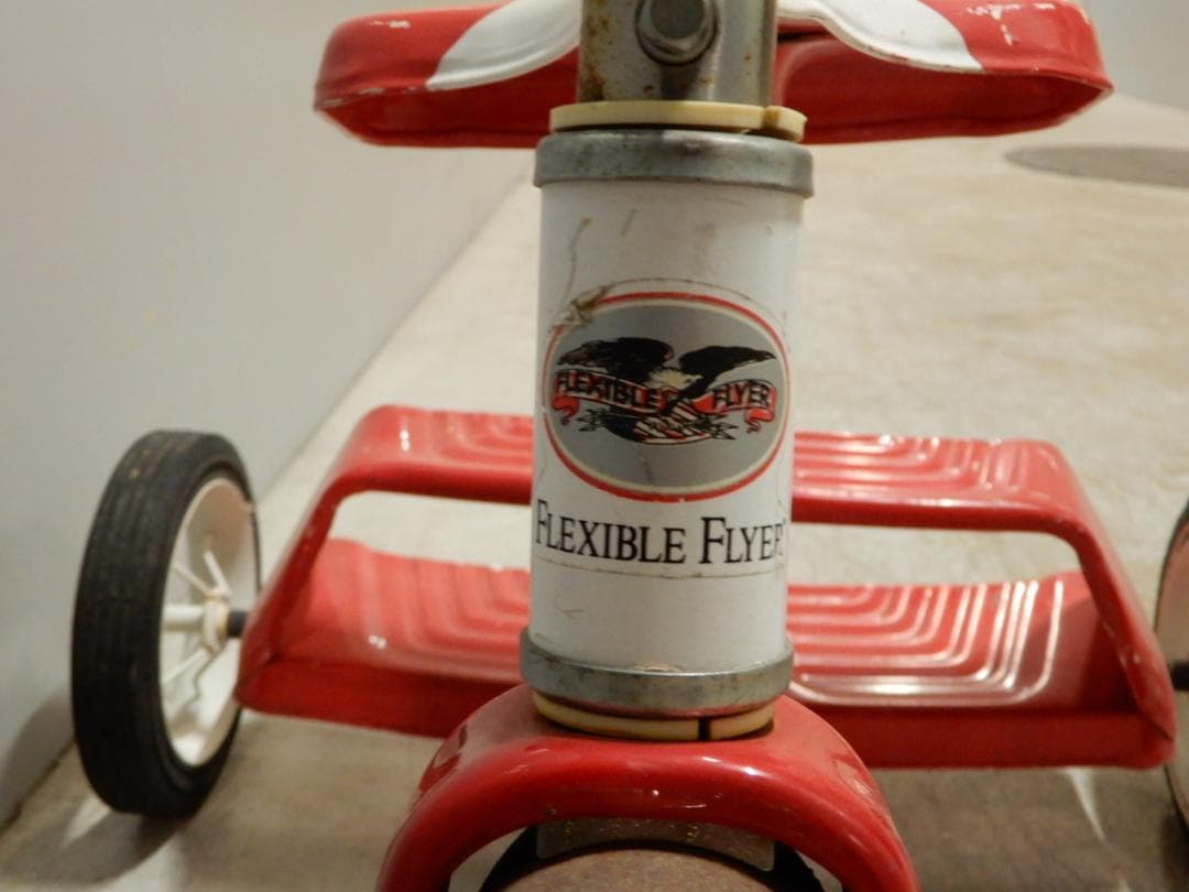 貴重!!　50～60's　USA製　FLEXIBLE FLYER　三輪車　良品