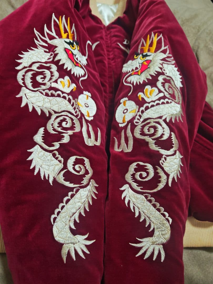 Dementia Thirteen 日本製 限定 別珍 スカジャン ワシ龍 - メルカリ