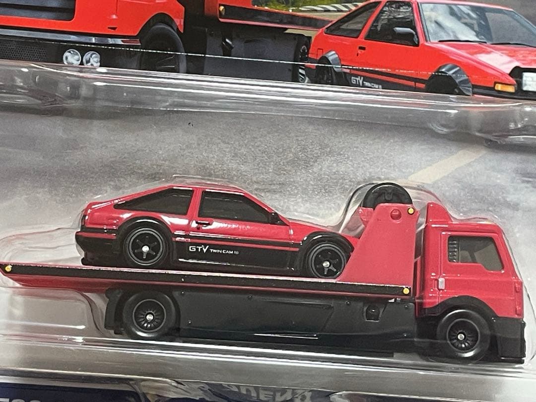 ホットウィールトランポAE86スプリンタートレノ＆フェラーリ250GTOセット