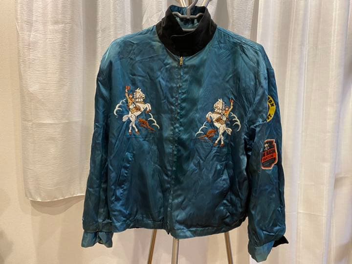 クリームソーダ/PINK DRAGON/リバーシブル ヴィンテージスカジャンです