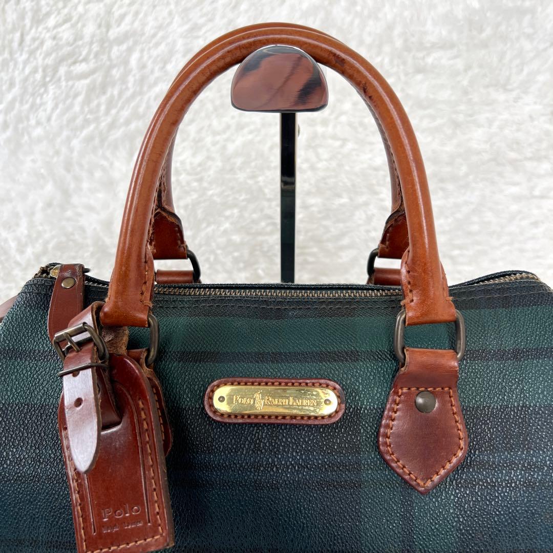 POLO RALPH LAURENミニボストンバッグ ブラックウォッチ - メルカリ
