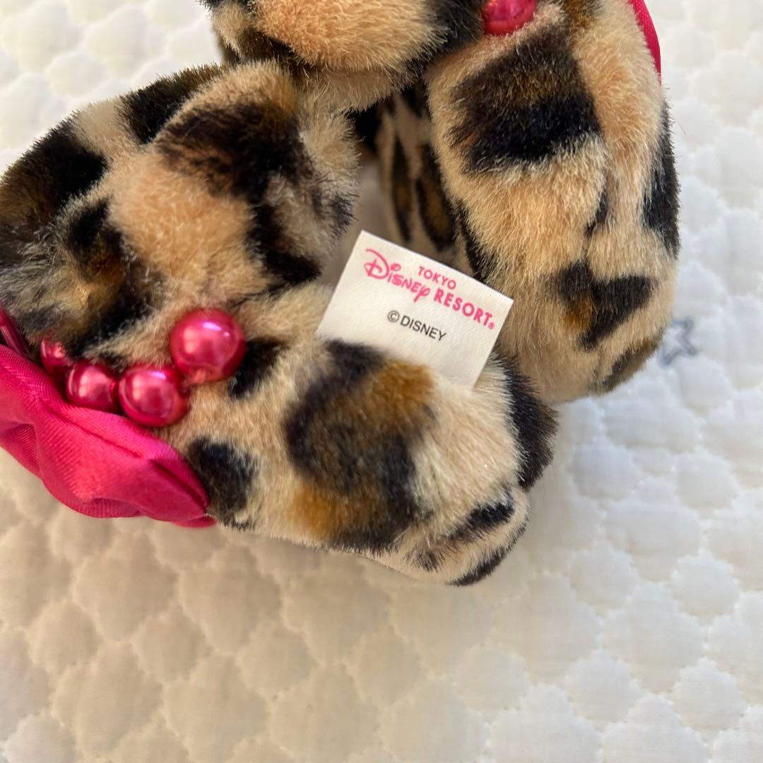 8504】東京ディズニーリゾート ヒョウ柄イヤーマフ 豹柄 ピンクリボン