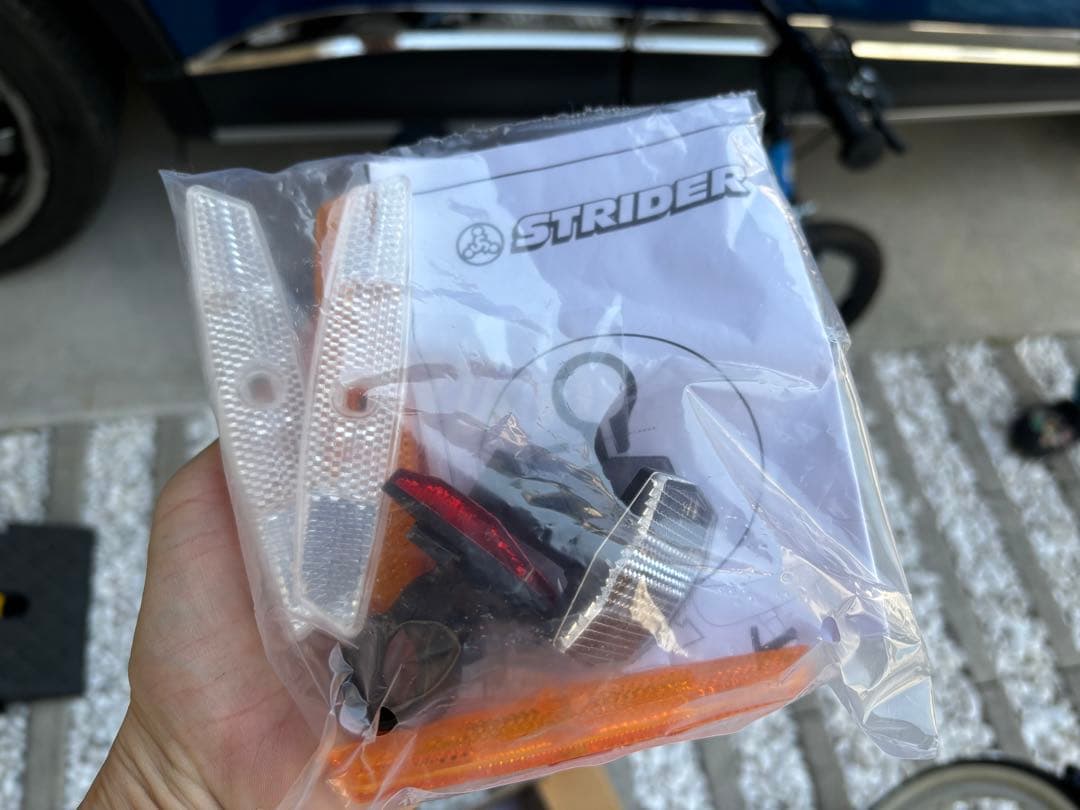 STRIDER 14x 青色 キッズバイク　ペダル付