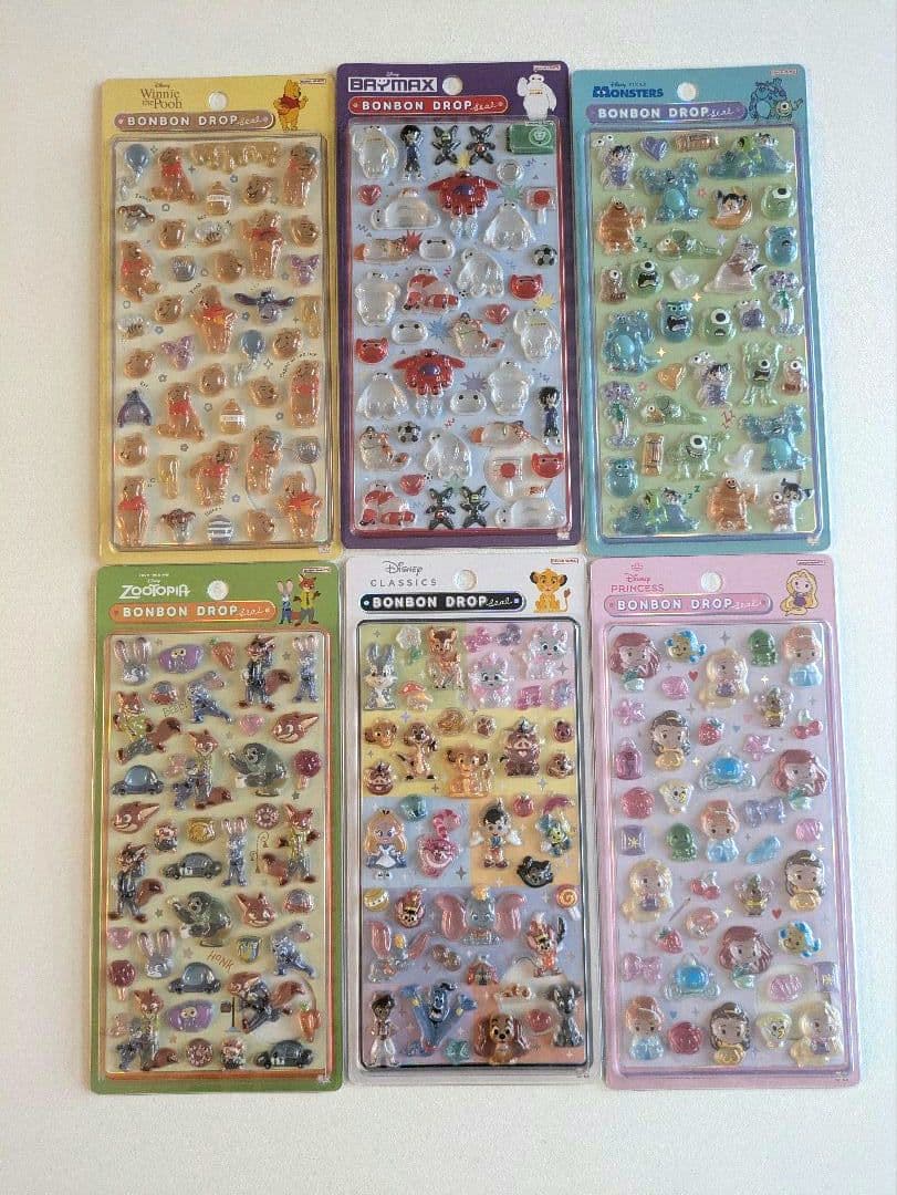 ディズニー第二弾　ボンボンドロップシール まとめ売り インクポット石和店 | ボンボンドロップシール ディズニー柄第2弾入荷
