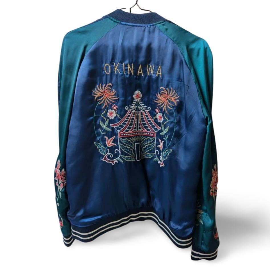 ZARA 刺繍 スカジャン／OKINAWA】古着 - メルカリ