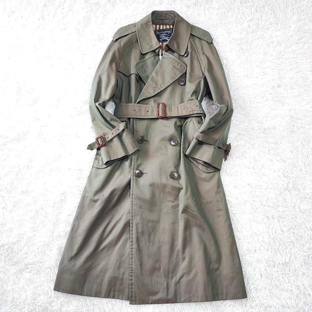 美品✨ バーバリー トレンチコート 玉虫色 ノバチェック - メルカリ