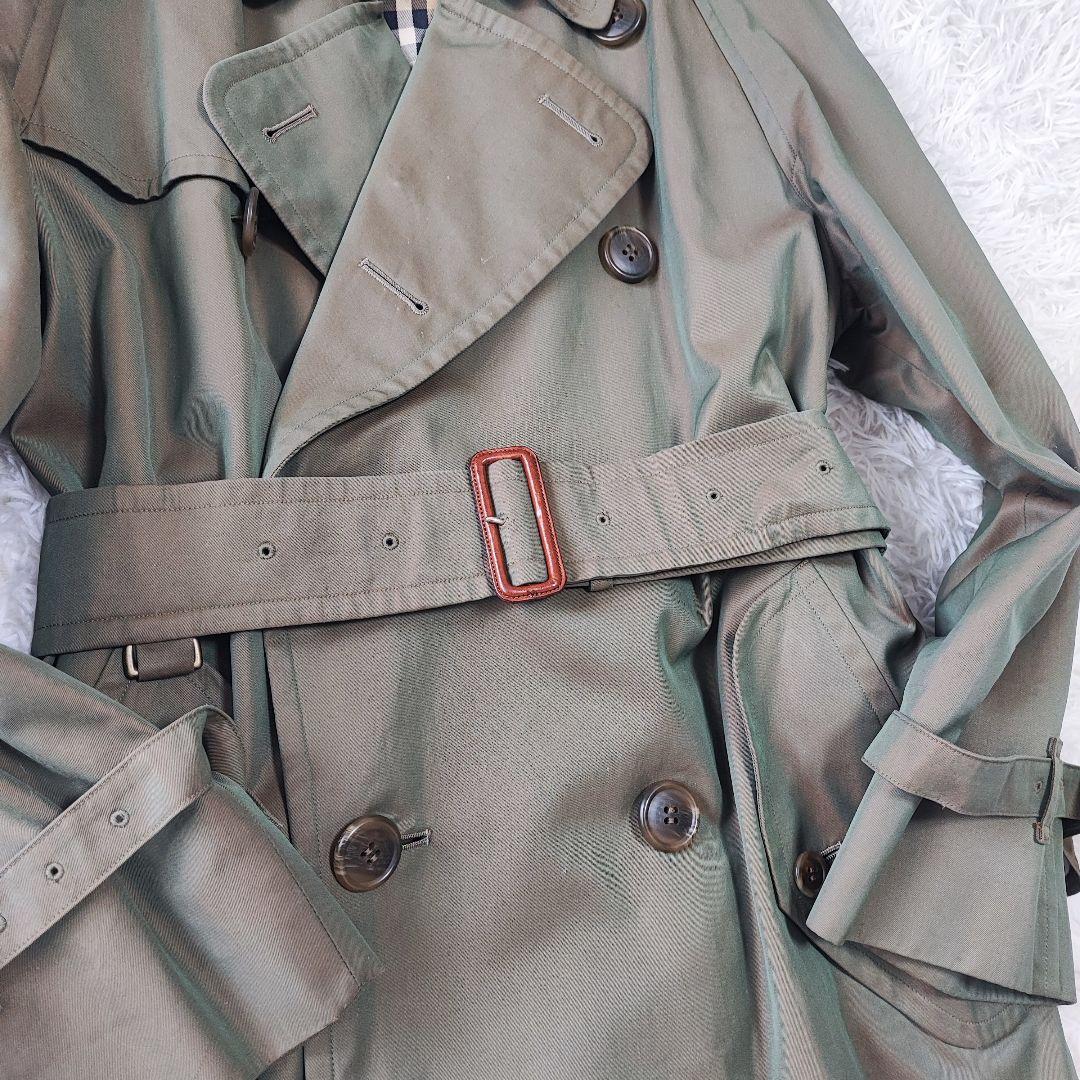 美品✨ バーバリー トレンチコート 玉虫色 ノバチェック - メルカリ