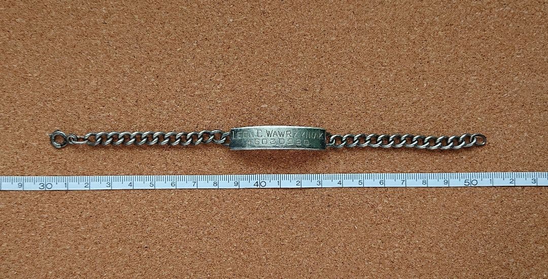 WW2 1940s IDブレスレット sterling シルバー スイートハート - メルカリ