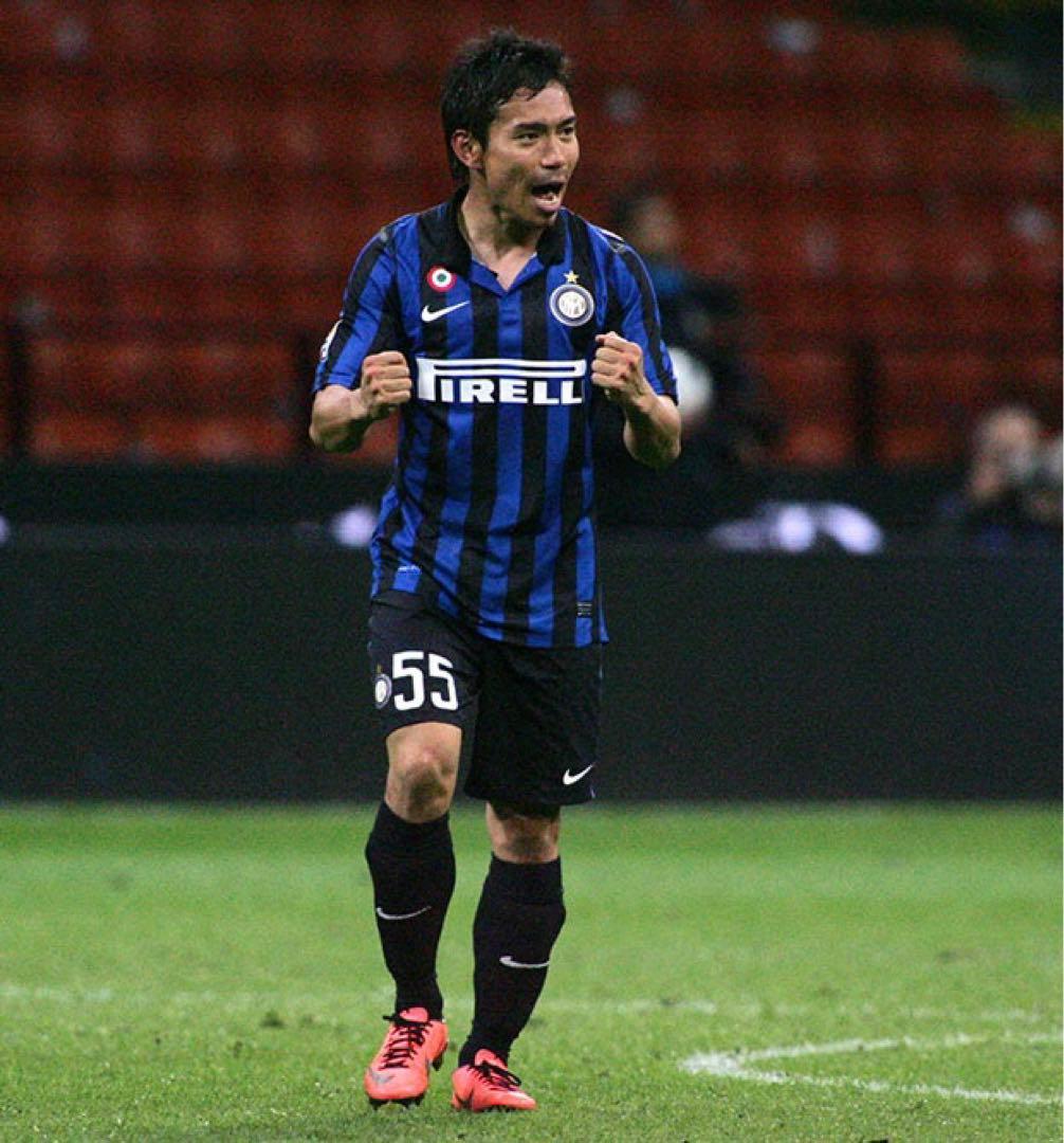 希少】インテル 長友佑都 11-12 正規品 ユニフォーム 傷あり 鑑賞用