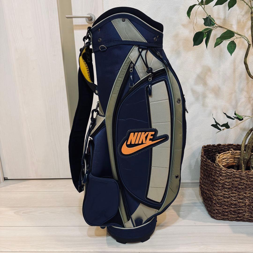 希少　NIKE キャディバッグ ゴルフバッグ BG0229 ネイビー Amazon | Nike Air Hybrid 2 ゴルフバッグ (ミッドナイトネイビー