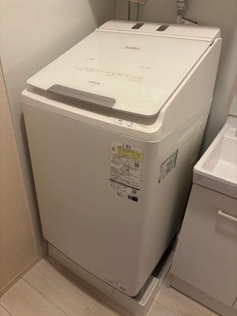 【美品】洗濯機　日立 BW-DX100JE3 洗濯乾燥機 10.0kg