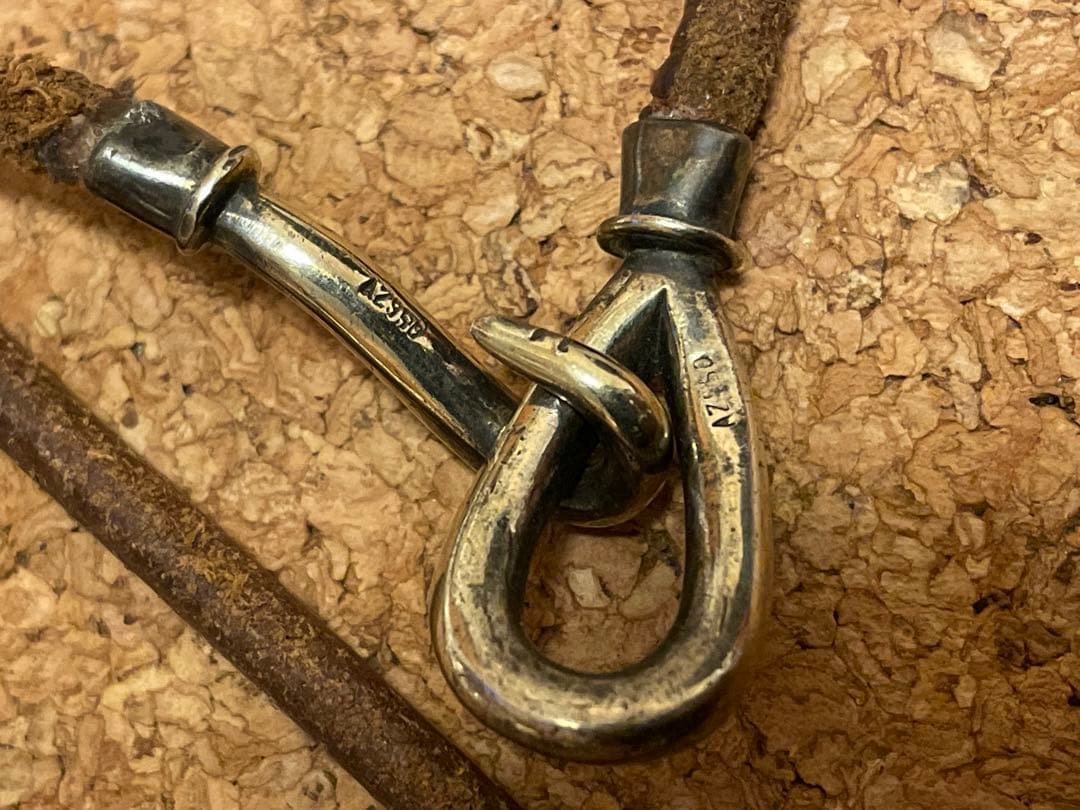 ◇感謝価格◇希少品◇シルバー925×AZ950レザーネックレス◇ - メルカリ