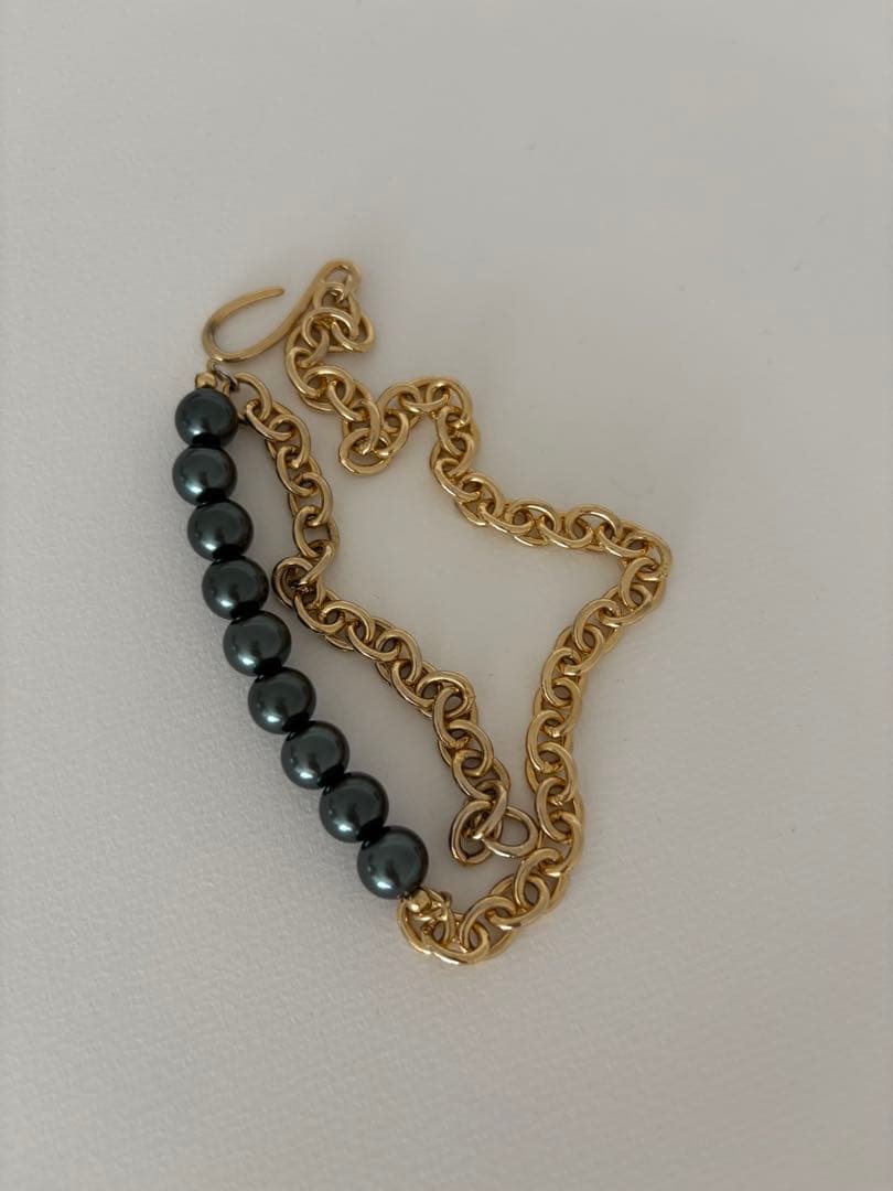 Pearl Mix Malti Chain Necklace（Gold）