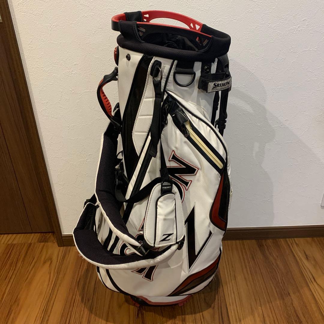 Srixon Z スタンドキャディバッグ ホワイト/ブラック/レッド - メルカリ