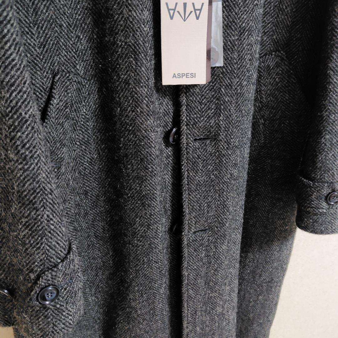 ASPESI アスペジ/ハリスツイード ステンカラーコート - メルカリ