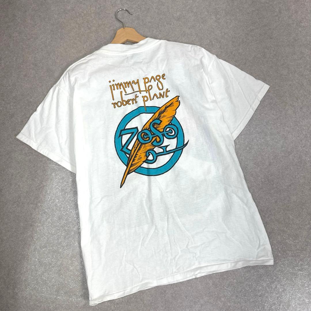 希少 90s jimmy page & robert plant ツアーTシャツ