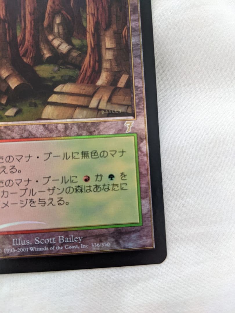 MTG カープルーザンの森　7版　Foil　日本語