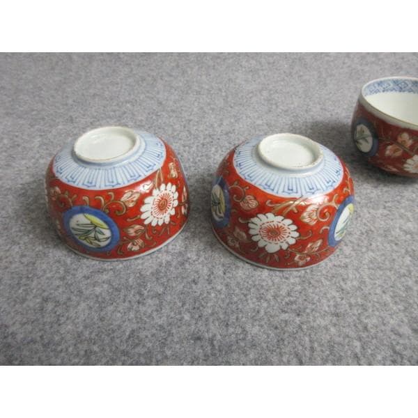 伊万里焼錦手花唐草図りん茶碗4個 [B28403] - メルカリ