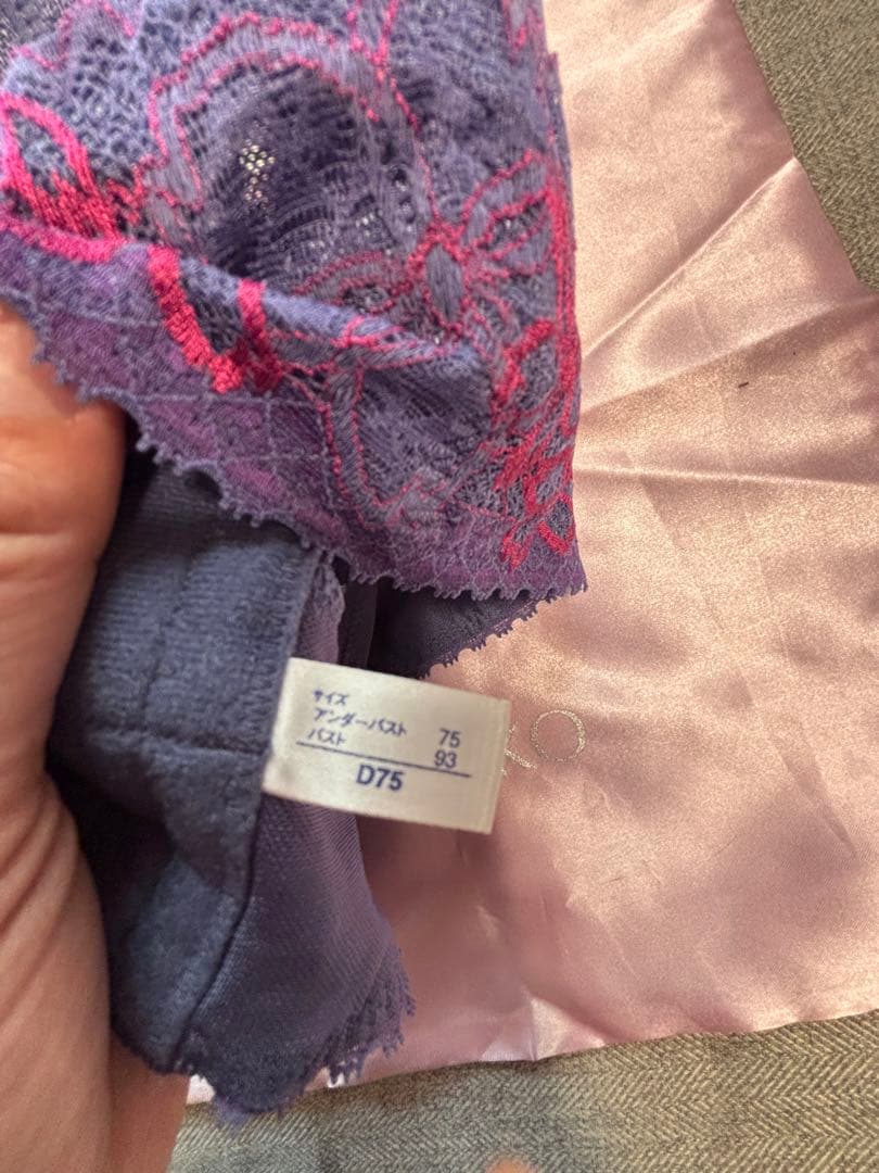 マルコ　新品保管品　D75 サクラ　4/5ブラ　背肉が平らに　美胸