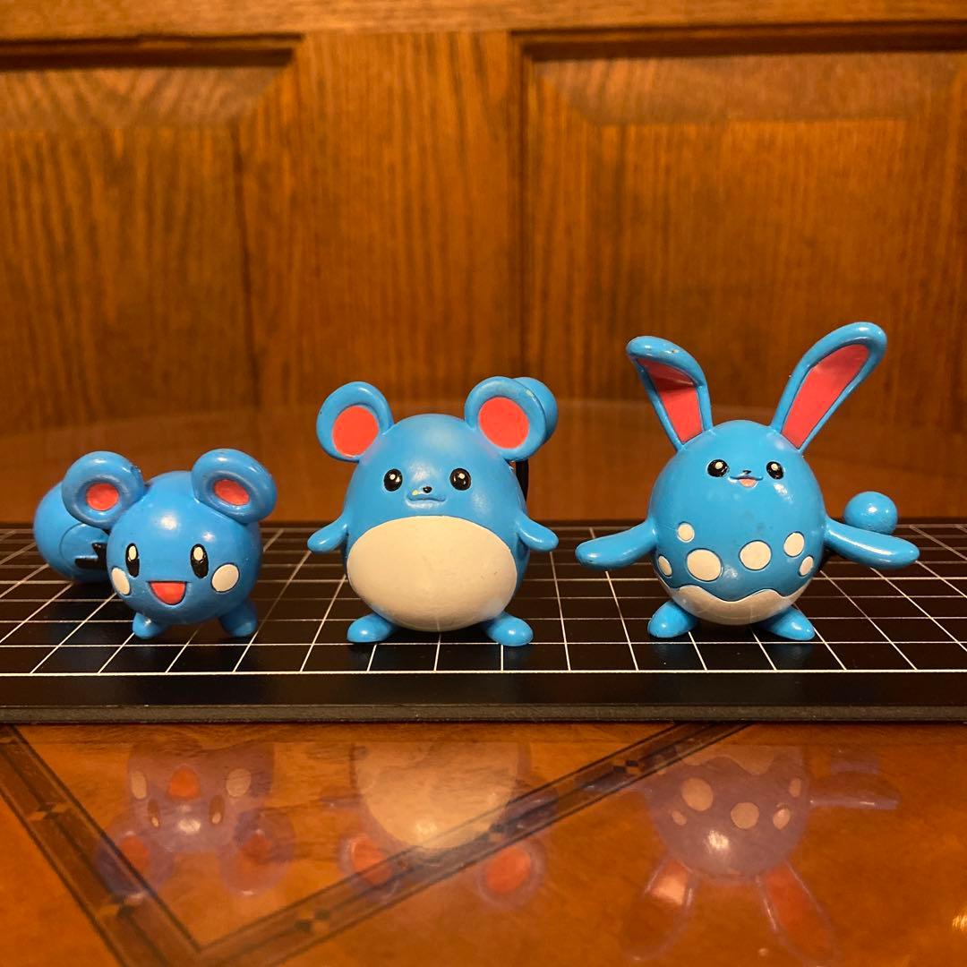 ポケモン初期 モンコレ ルリリ マリル マリルリ フィギュア - メルカリ