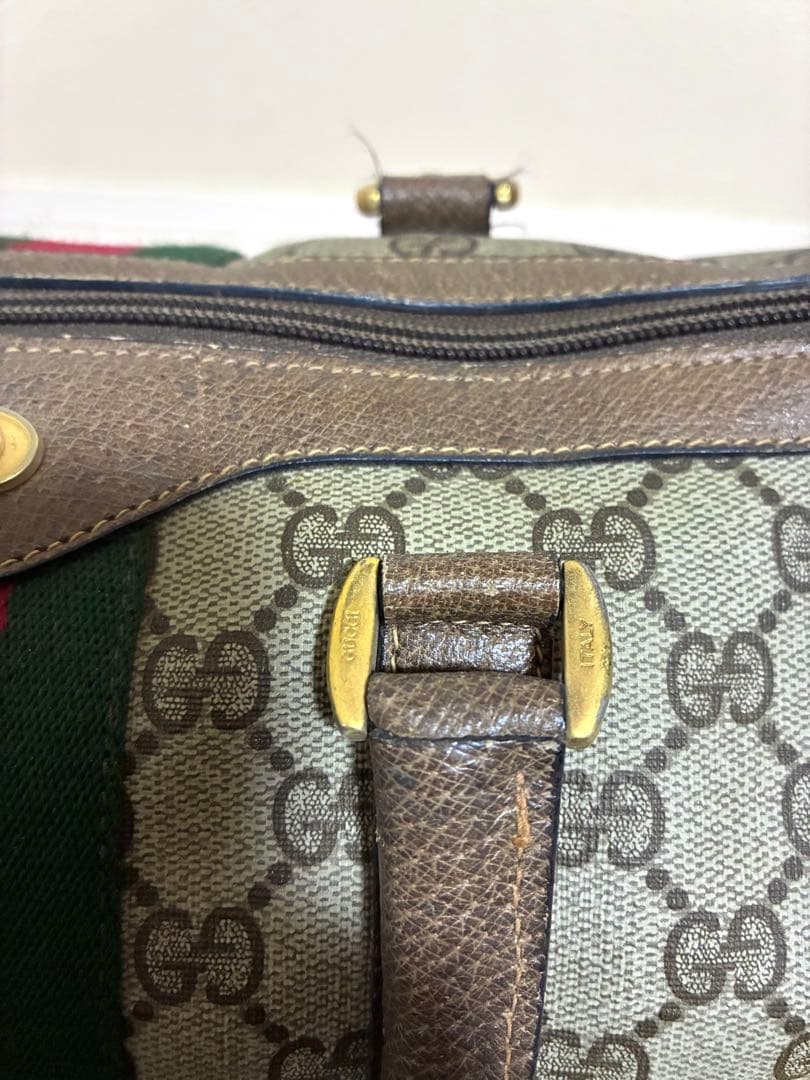 GUCCI ミニボストンバッグ シェリーライン GG柄 PVC 総柄 - メルカリ