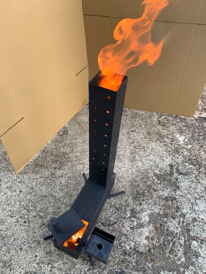 廃油ストーブ オイルタンク無し！高品質・高効率 ロケットストーブ