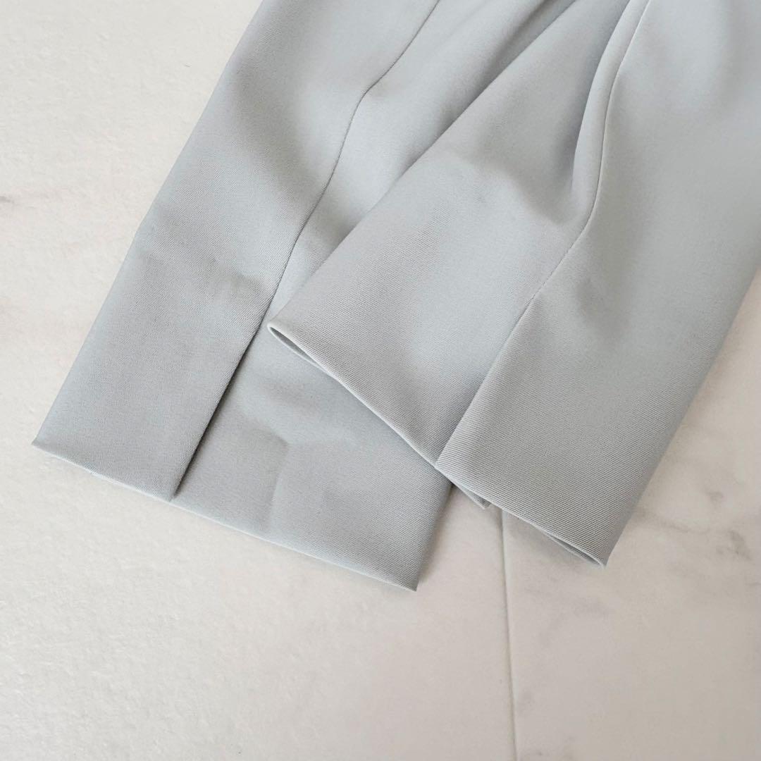 美品✨《グリーンレーベルリラクシング》サラフール ワイドパンツ セットアップ