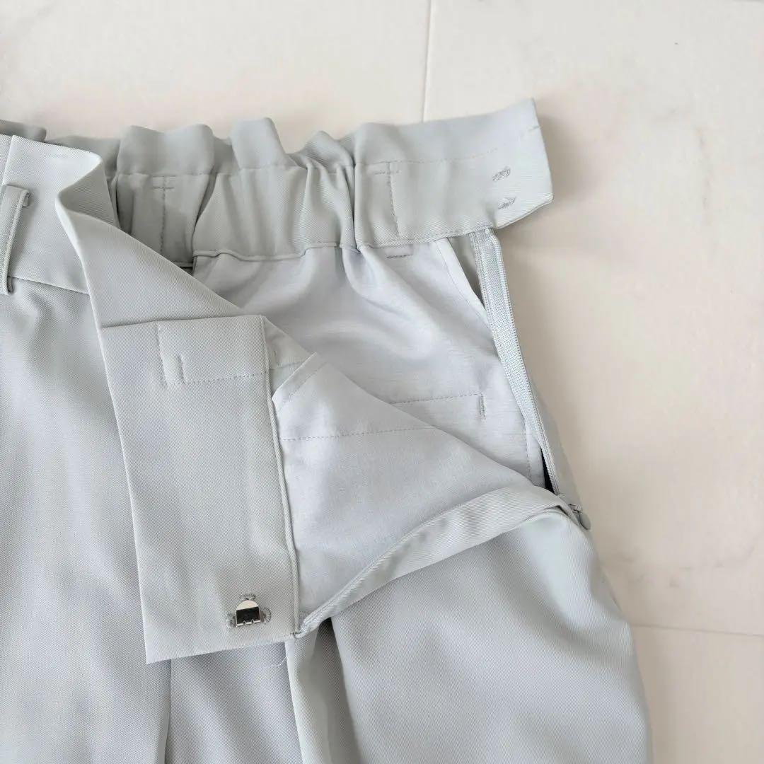 美品✨《グリーンレーベルリラクシング》サラフール ワイドパンツ セットアップ