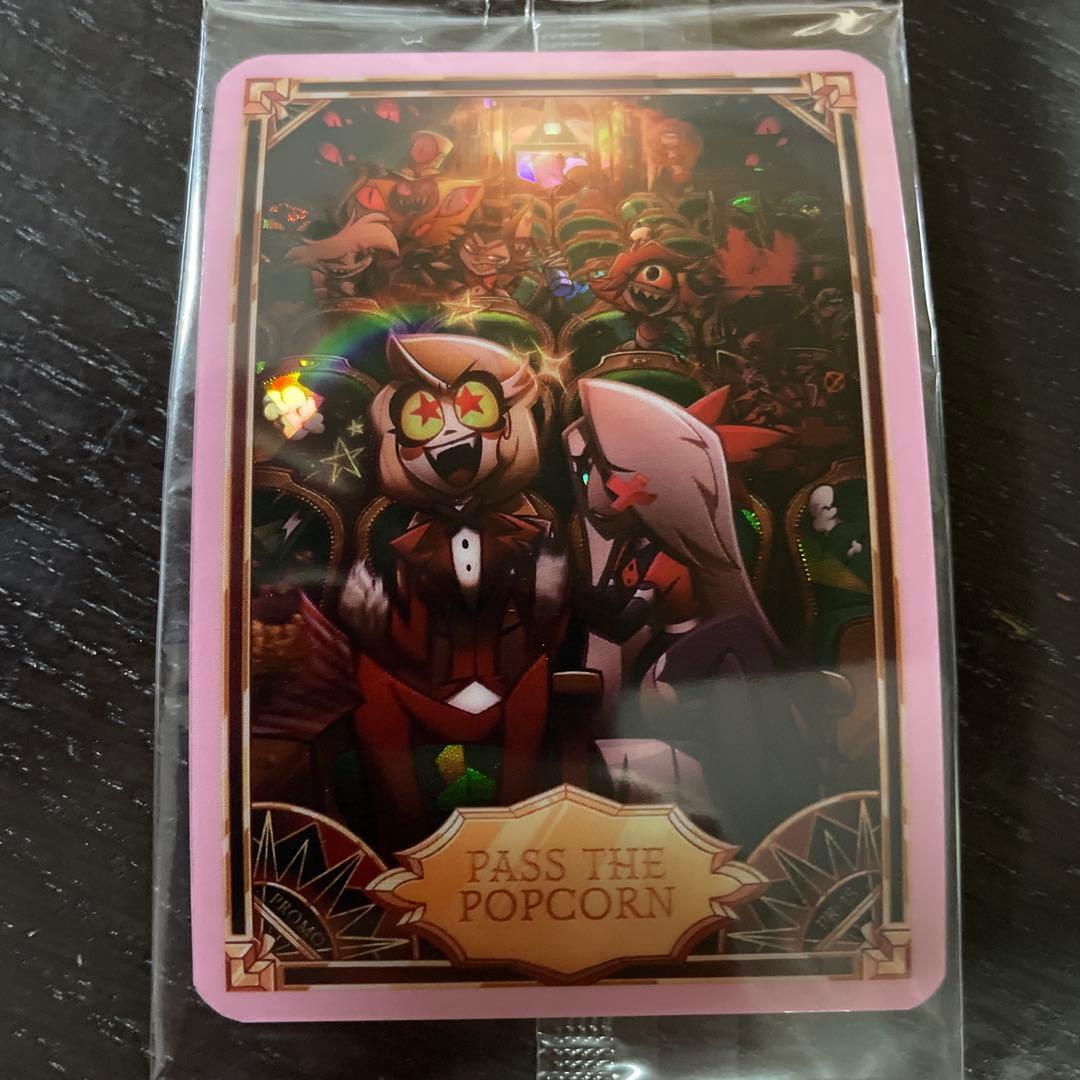 HAZBIN HOTEL TRADING CARDS PR-15♯1 Hazbin Hotel Pass The Popcorn Foil promo Card (PR-15) - Sing Along