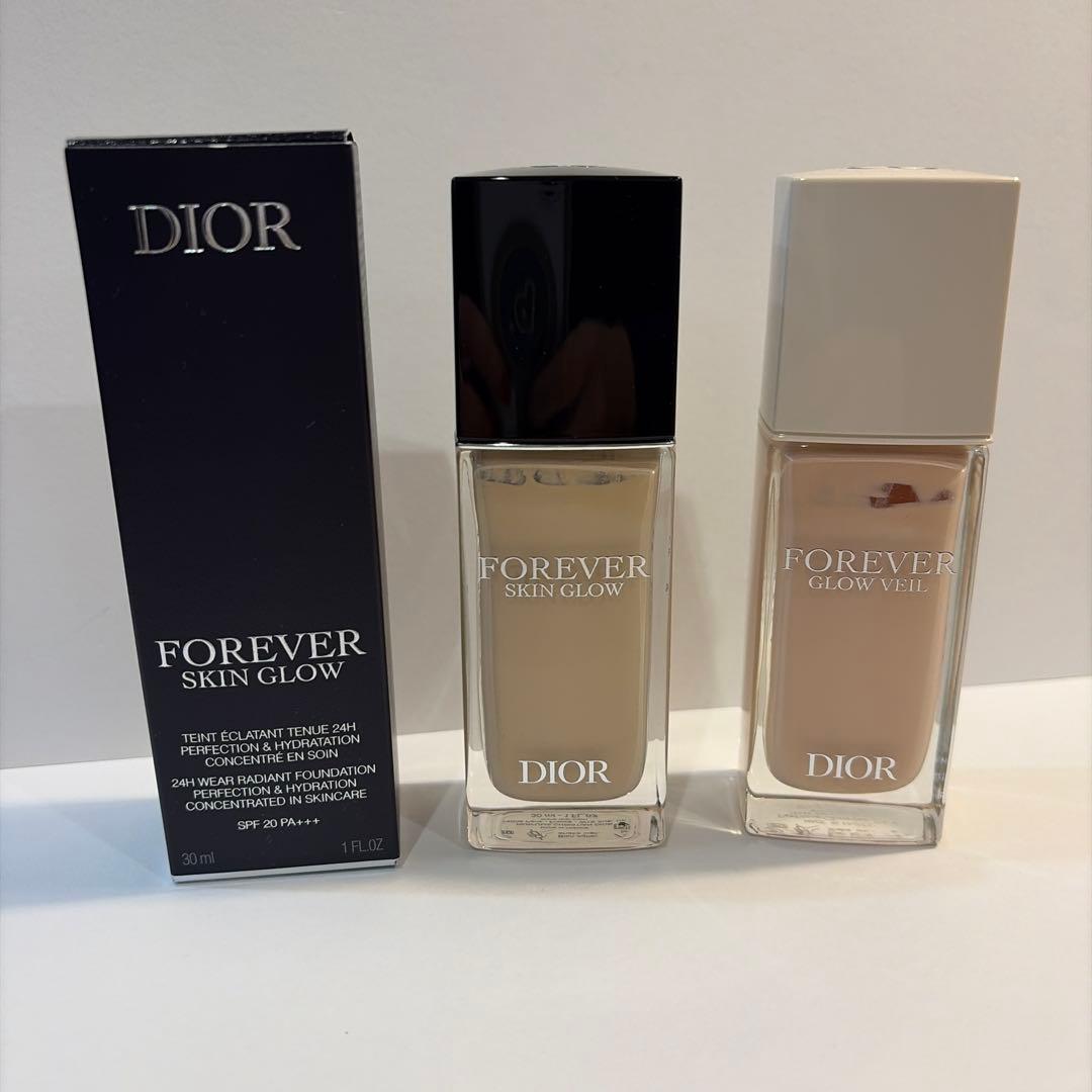 rinda様♡ディオールスキンフォーエバーベースメイク ディオール24年春ベースメイク、“濡れツヤ質感”でうるおうリキッド