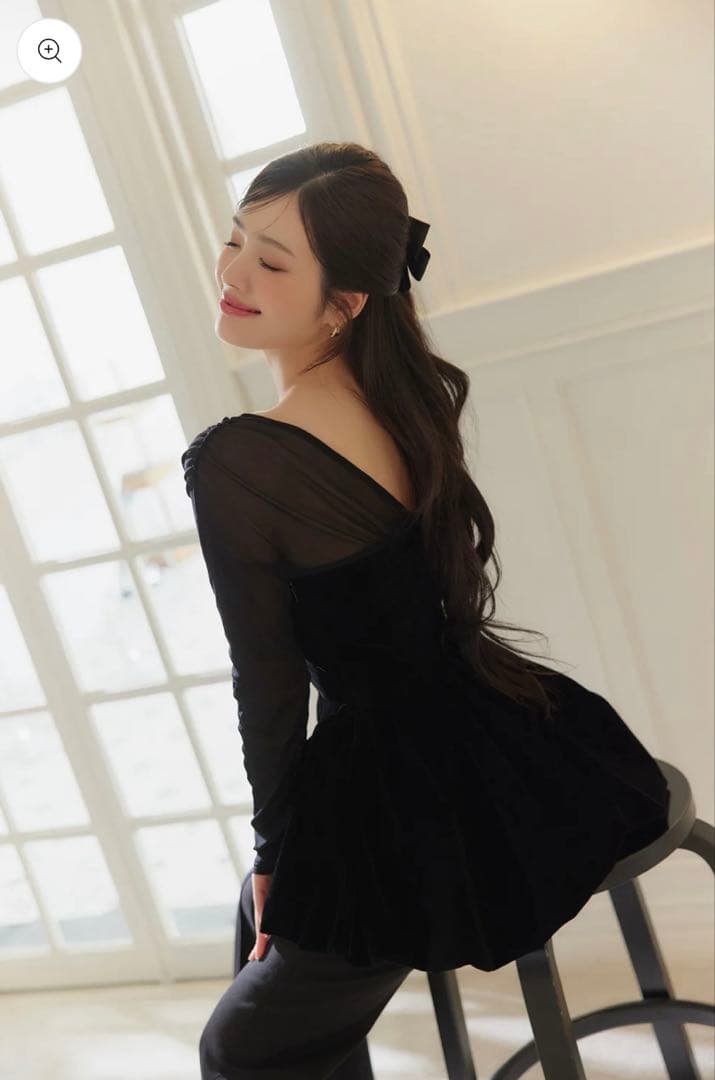 新品タグ付き♡polaura ベロアビスチェバルーントップス ブラウン