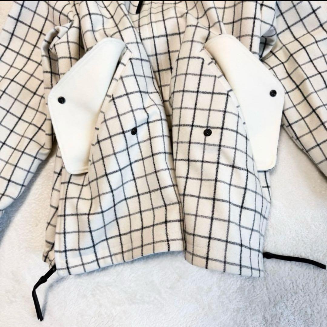 美品 ザ リラクス ハリントンジャケット バルカラー 格子柄 定価 75900