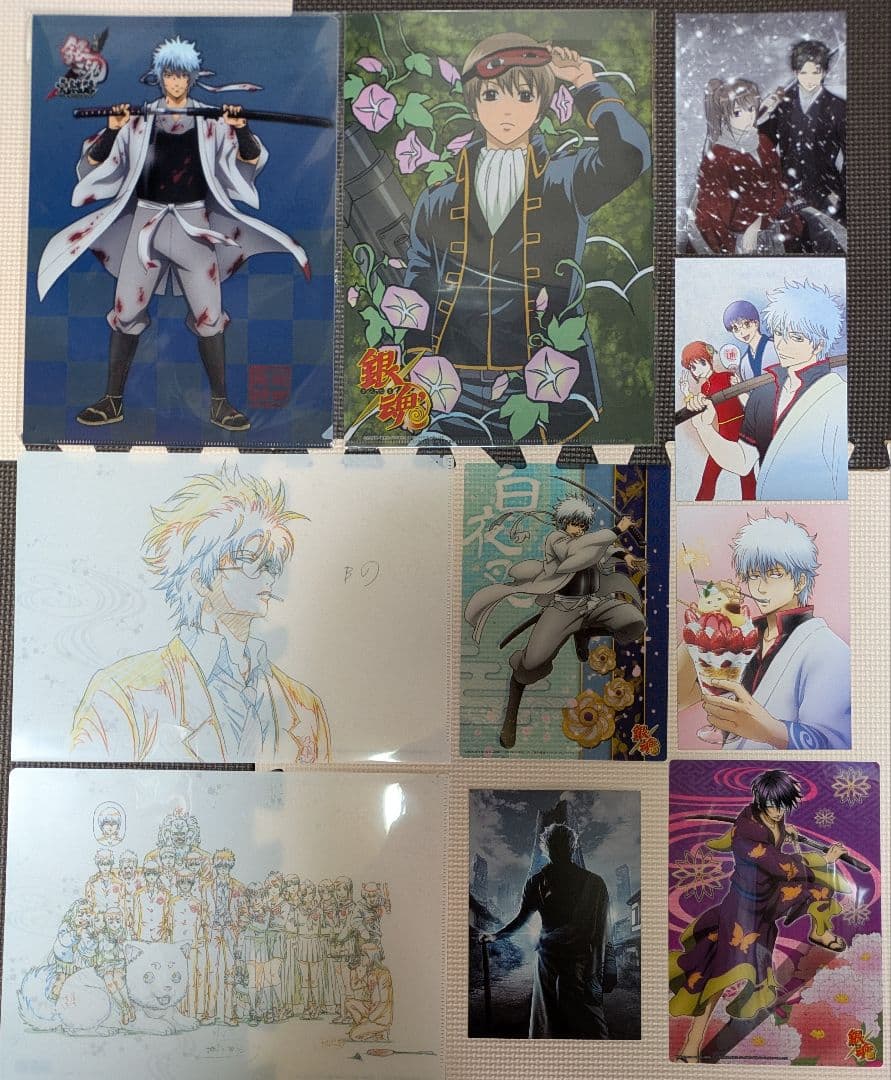 銀魂 10点セット クリアファイル カード等 銀さん 土方 沖田 万事屋 真