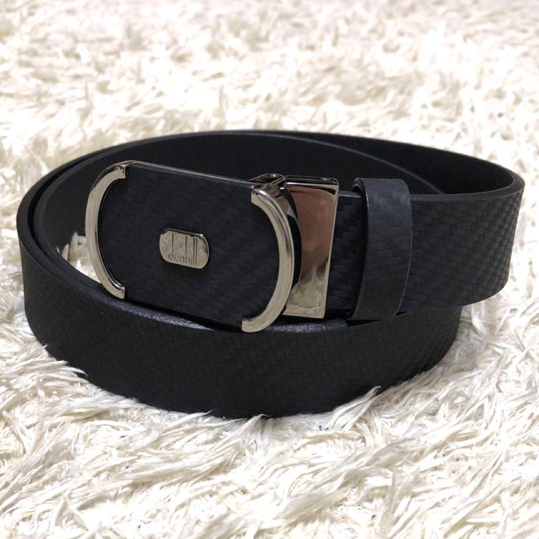 未使用✨ダンヒル　レザーベルト　ロゴ　ブラック 新品未使用】dunhill ダンヒル レザー ベルト ブラック D-Eight - メルカリ