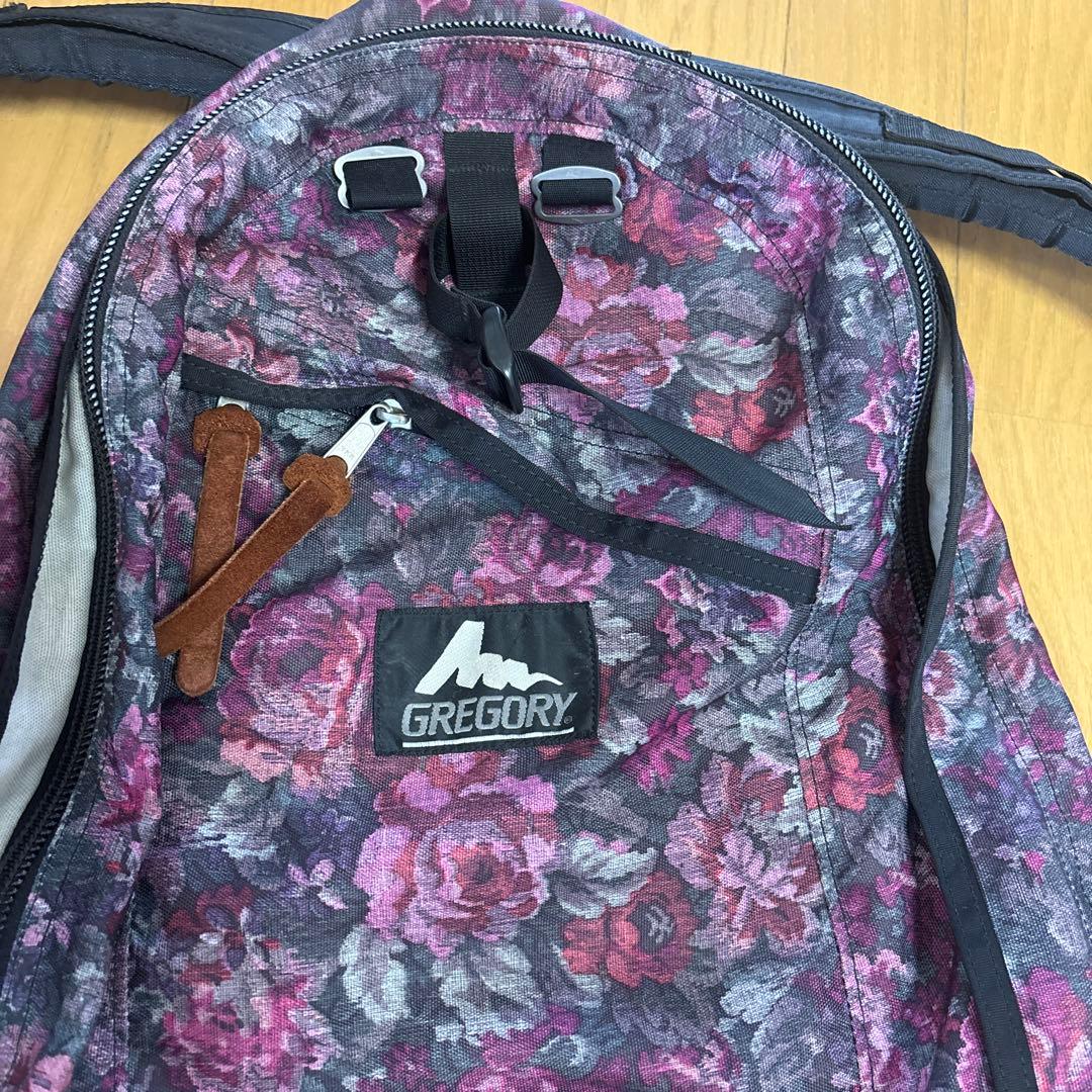 グレゴリー 花柄 リュック フラワータペストリー 難あり 希少カラー 紫