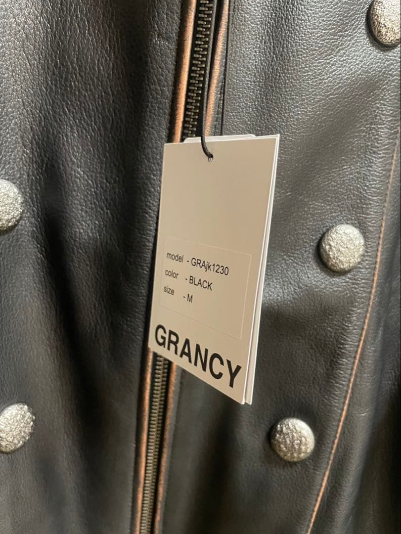 新品未使用 グランシー レザージャケット ブルゾン ナポレオン Mサイズ