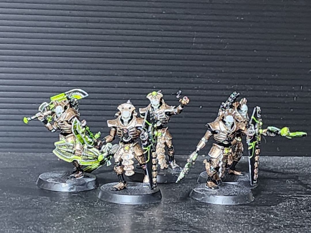 週刊ウォーハンマーネクロン軍団塗装済み。