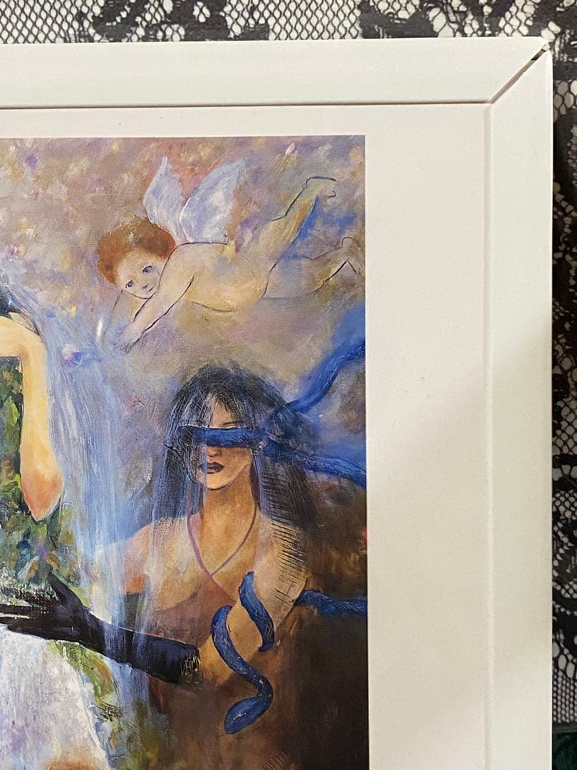 工藤静香　ディナーショー　絵画　レプリカ　サイン入り　希少　レトロ　プレゼント