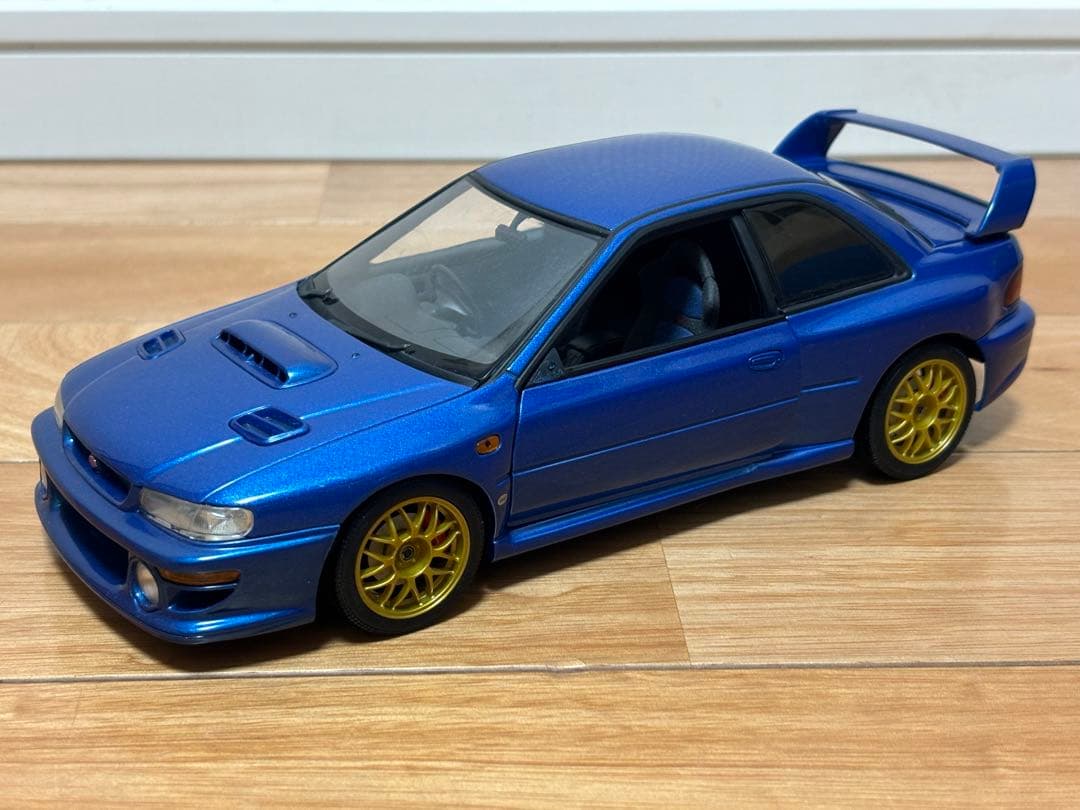 オートアート 1/18 スバル インプレッサ 22B ジャンク SUPER RARE* Autoart 1/18 Subaru Impreza 22B Blue 1998 (Upgraded